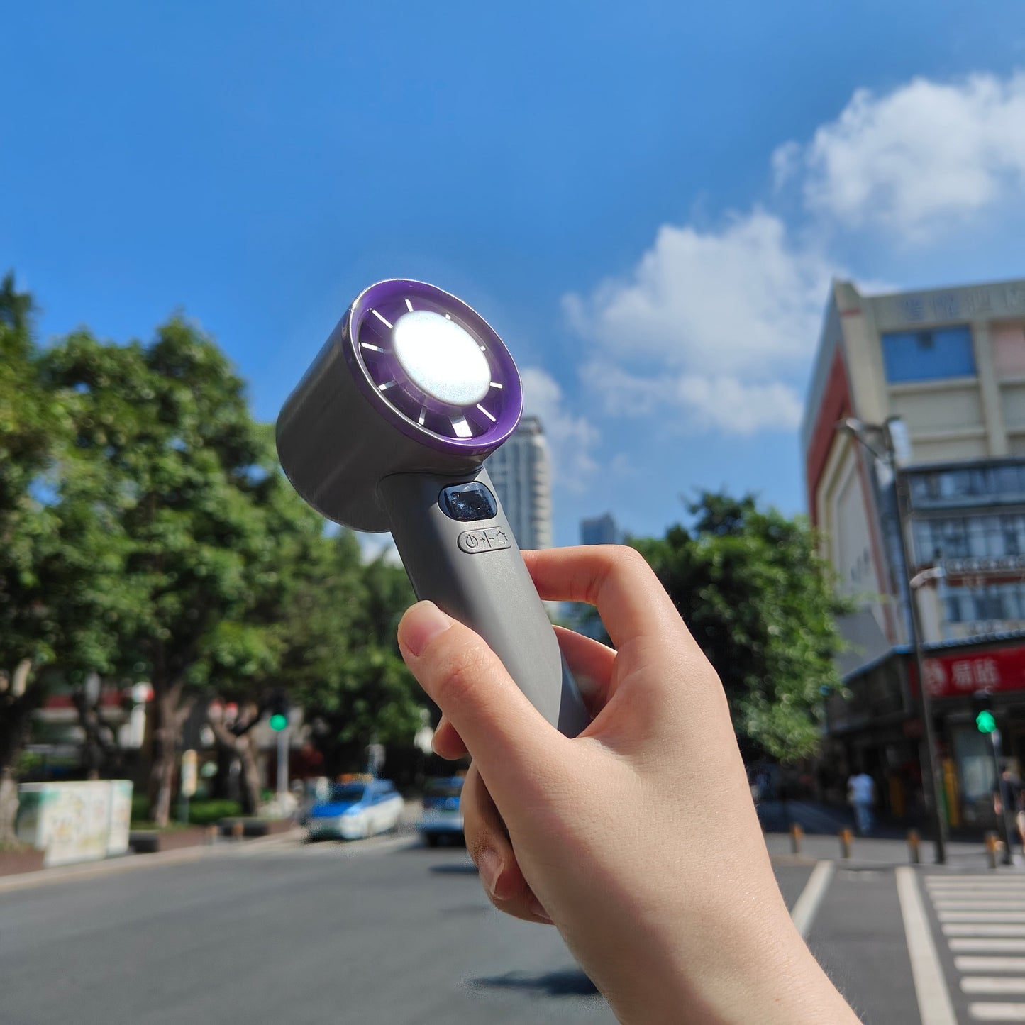 Handheld Turbo Fan with Cooling Plate