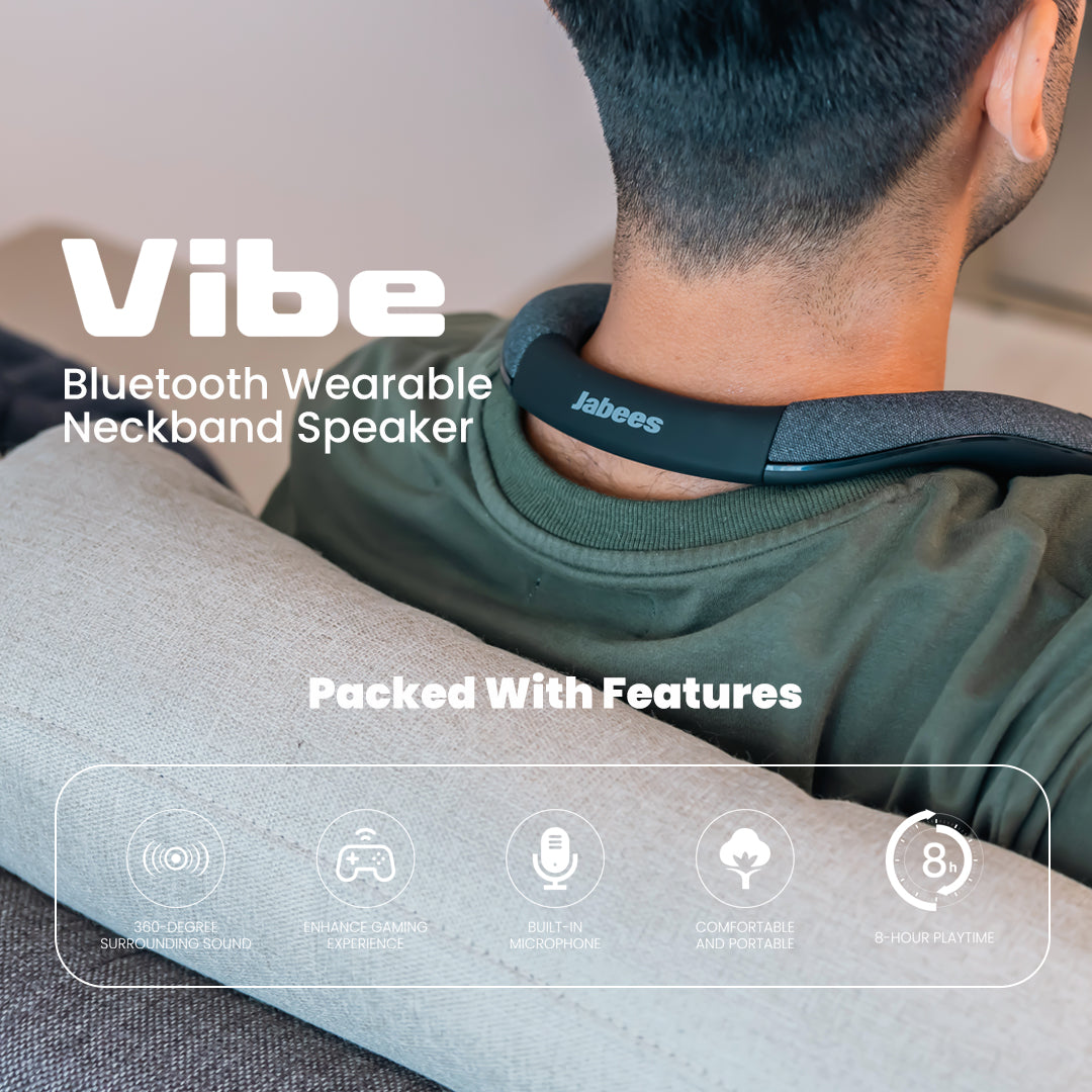 Bluetooth Wearable Neckband Speaker